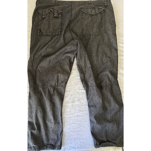 Sean John Men's Size 46 Cargo Flight Pants Tie Bottom Gray Y2K 100% Cotton Light - Picture 11 of 12